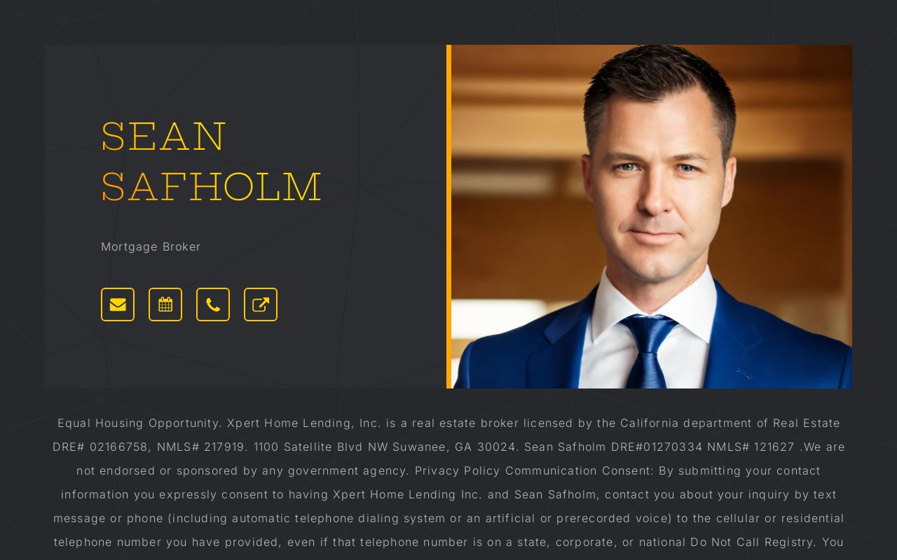 Sean Safholm with XPERT Home Lending, Inc.